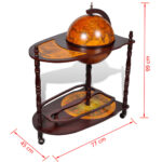 Support de vin autoportant sous forme globe Bois d'eucalyptus – Image 5