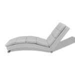 Chaise longue Blanc Similicuir – Image 3