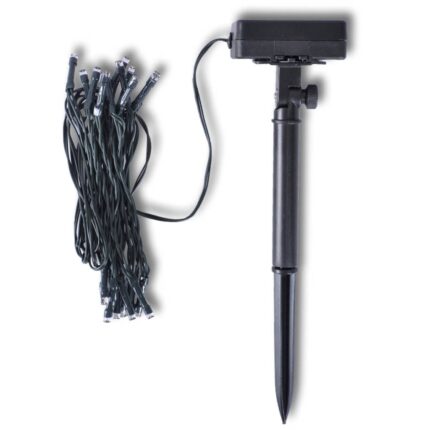 Guirlande lumineuse solaire à LED 24 lumières 3,8 m 2 pcs