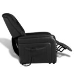 Fauteuil inclinable TV Noir Similicuir – Image 2