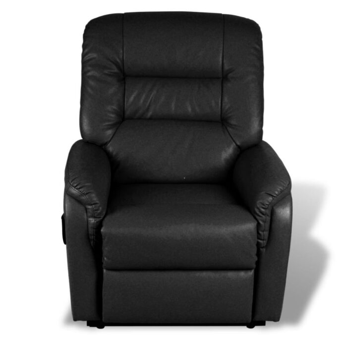 Fauteuil inclinable TV Noir Similicuir – Image 4