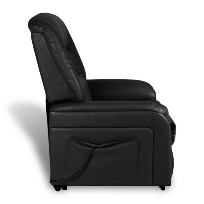 Fauteuil inclinable TV Noir Similicuir – Image 6