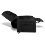 Fauteuil inclinable TV Noir Similicuir – Image 8