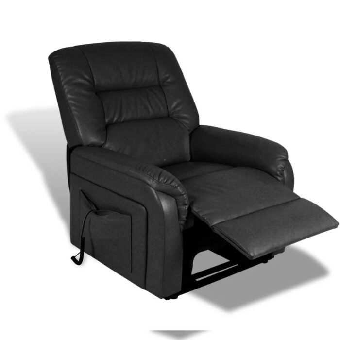 Fauteuil inclinable TV Noir Similicuir – Image 9
