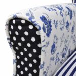 Fauteuil avec design de patchwork Tissu – Image 2