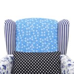 Fauteuil avec design de patchwork Tissu – Image 3