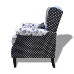 Fauteuil avec design de patchwork Tissu – Image 4