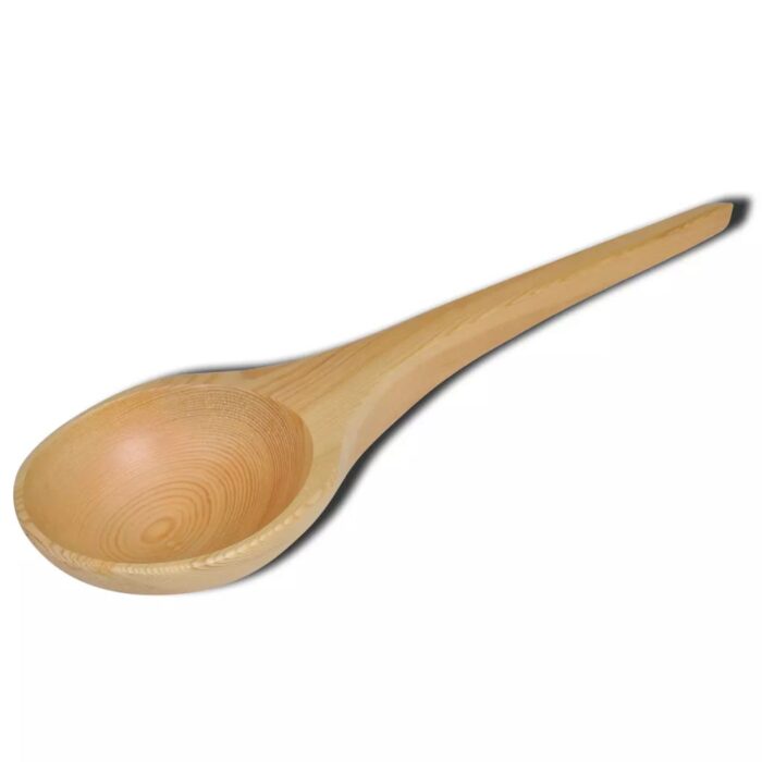 Accessoires sauna 5 pcs Seau Cuillère Sablier Thermo-hygromètre – Image 2