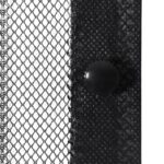 Rideau de porte contre insectes 210x100cm 2 pcs magnétique noir – Image 3