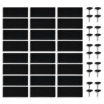 Rideau de porte contre insectes 210x100cm 2 pcs magnétique noir – Image 5