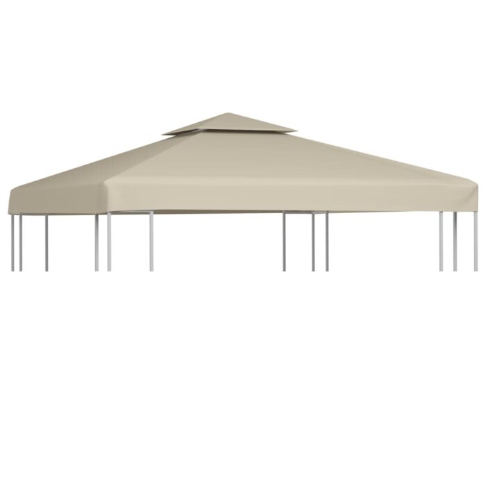 Recouvrement de remplacement d'auvent 310 g/m² Beige 3x3 m – Image 1