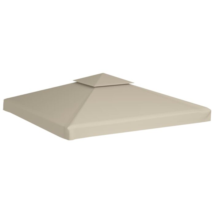 Recouvrement de remplacement d'auvent 310 g/m² Beige 3x3 m – Image 3