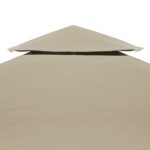 Recouvrement de remplacement d'auvent 310 g/m² Beige 3x3 m – Image 4