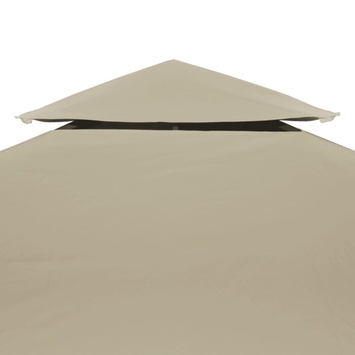 Recouvrement de remplacement d'auvent 310 g/m² Beige 3x3 m – Image 4