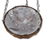 Lot de 4 Paniers Supsendus en Saule avec Fonds et Chaine Pendante – Image 3