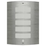 Lampe murale avec capteur de mouvement Acier inoxydable