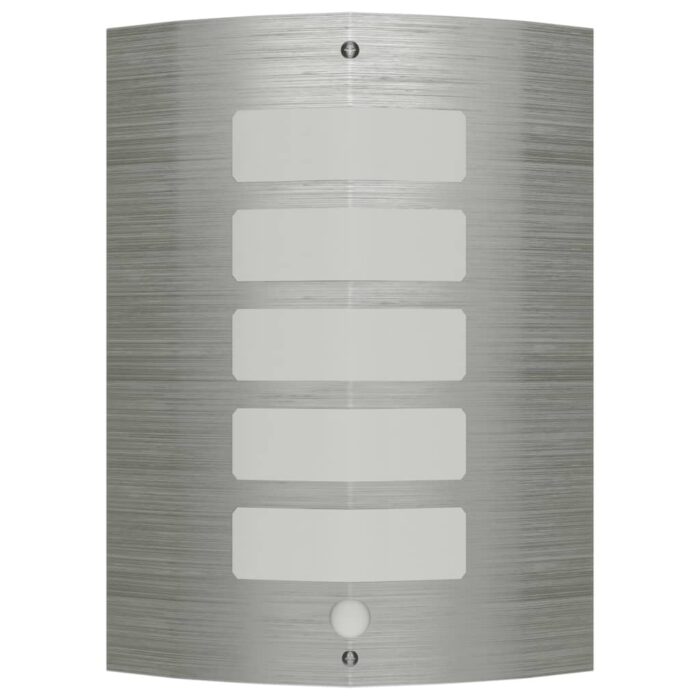 Lampe murale avec capteur de mouvement Acier inoxydable – Image 1