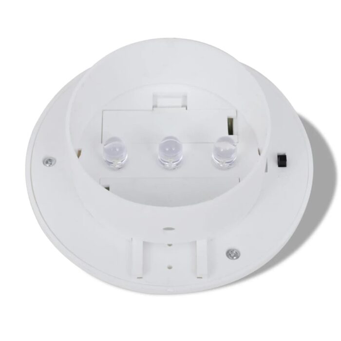 Lampes solaires 6 pcs pour clôture gouttière Blanc – Image 7