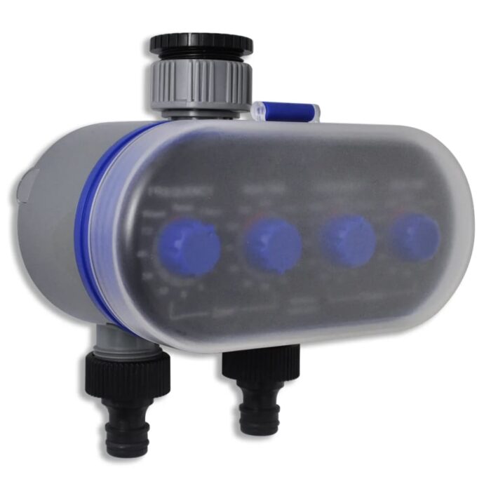 Minuterie d'arrosage automatique électronique de jardin Double sortie – Image 2