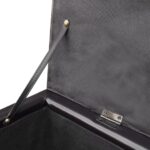 Banc long de rangement bois marron – Image 4