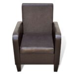 Fauteuil Marron Similicuir – Image 2
