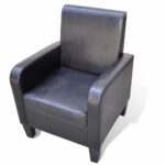 Fauteuil Noir Similicuir