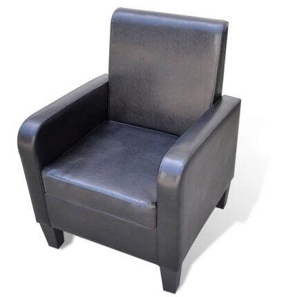 Fauteuil Noir Similicuir