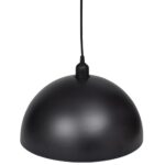 Plafonniers 2 pcs Hauteur réglable Semi-sphérique Noir – Image 4