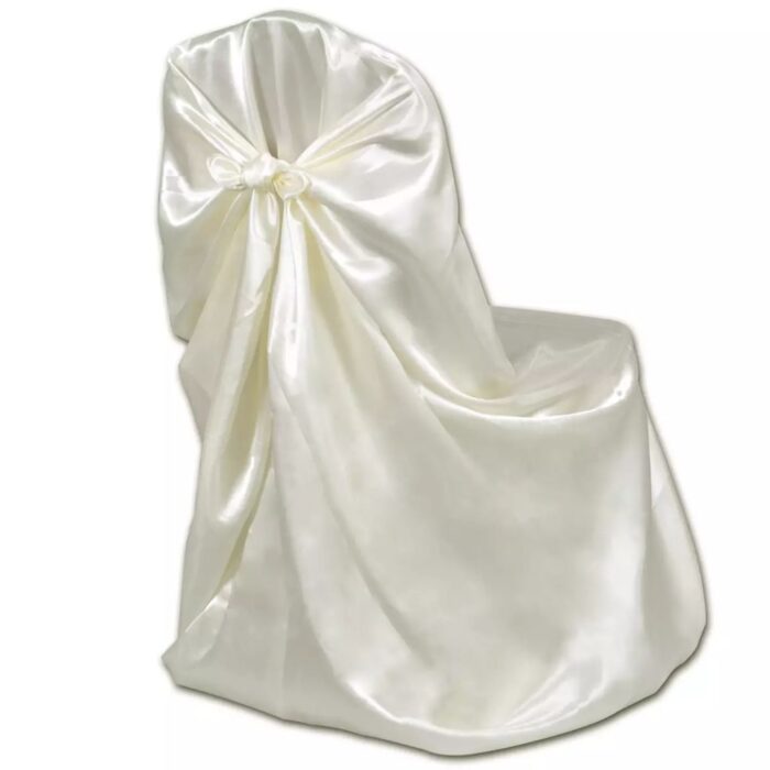 Housse de chaise crème pour le banquet de mariage 6 pièces – Image 2
