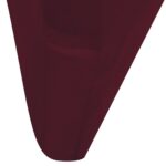 Housse bordeaux extensible pour chaise 6 pièces – Image 5