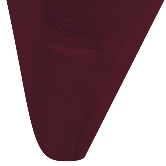 Housse bordeaux extensible pour chaise 6 pièces – Image 5