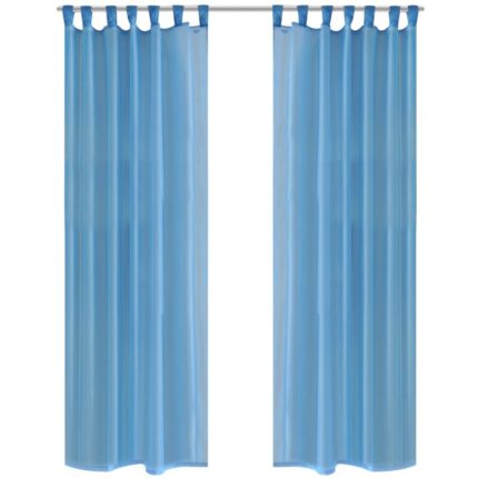Rideau fin Turquoise 140x245 cm 2 pcs