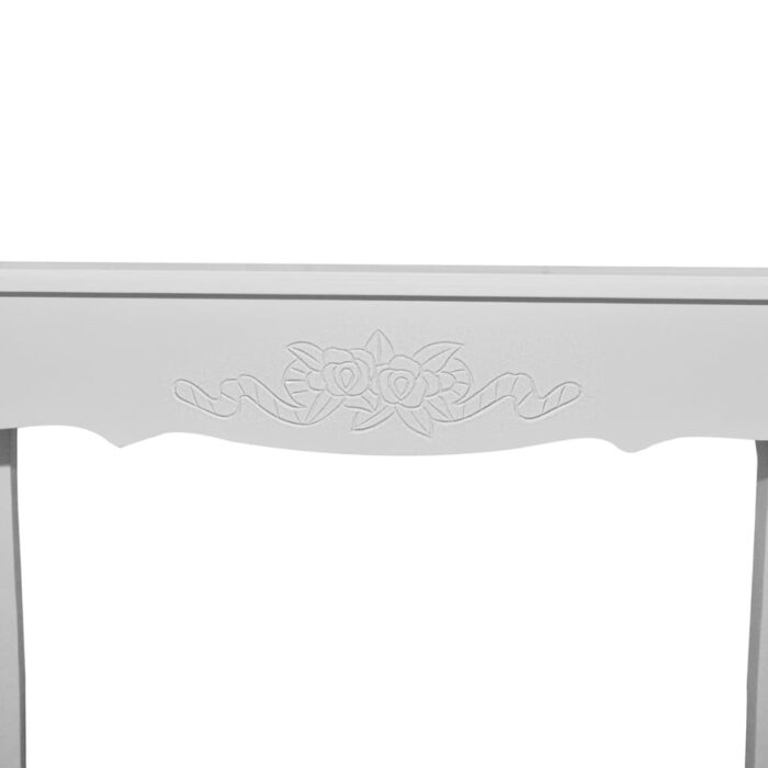 Table de console et coiffeuse Blanc – Image 3