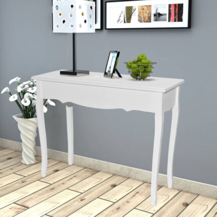 Table de console et coiffeuse Blanc