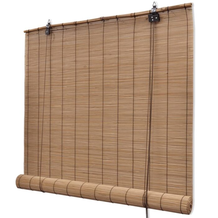 Store roulant Bambou Marron 80x160 cm – Image 1