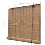 Store roulant Bambou Marron 120x160 cm – Image 5