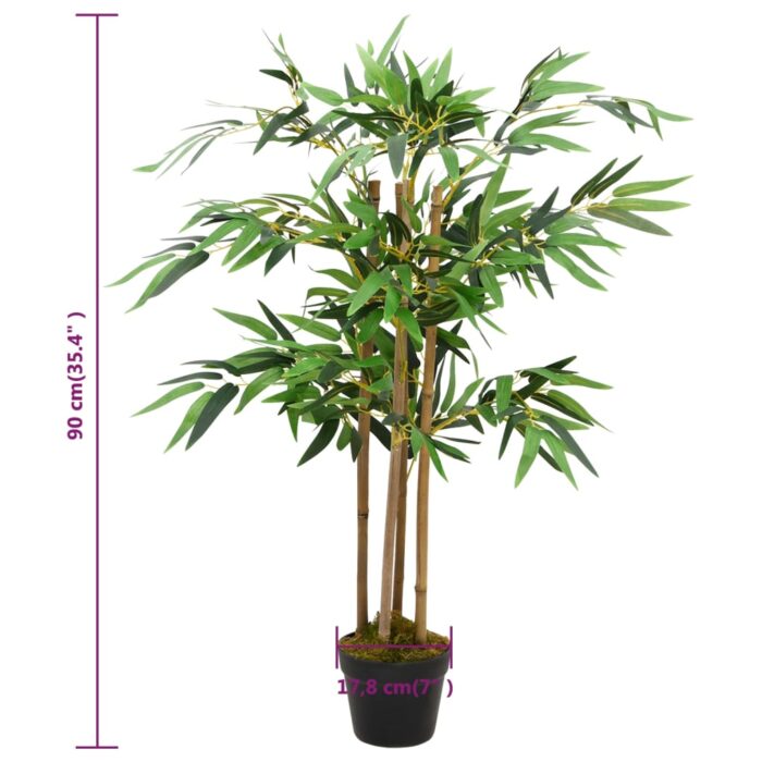 Plante artificielle avec pot Bambou Twiggy 90 cm – Image 4