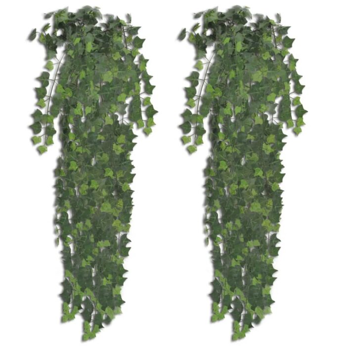 Plantes artificielles 2 pcs Lierre Vert 90 cm – Image 1