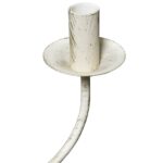 Lustre en métal blanc antique 8 x E14 ampoules – Image 3