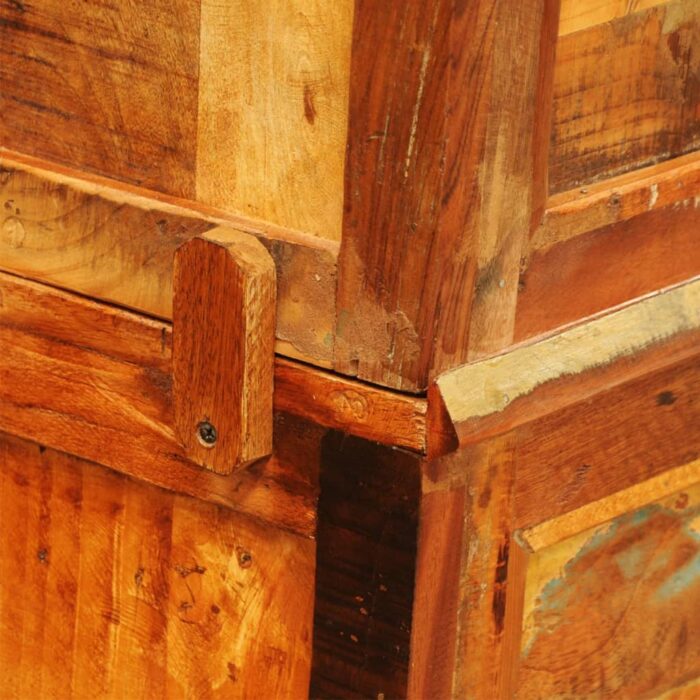 Bibliothèque Bois massif de récupération Vintage – Image 2