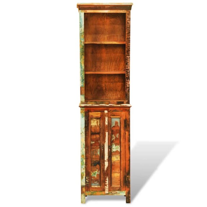 Bibliothèque Bois massif de récupération Vintage – Image 3