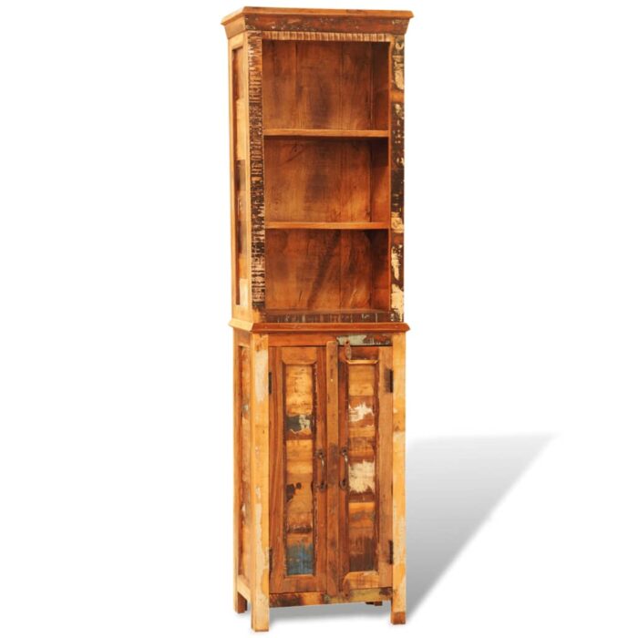Bibliothèque Bois massif de récupération Vintage – Image 8