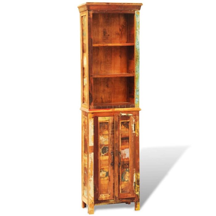 Bibliothèque Bois massif de récupération Vintage – Image 9