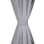 2 pcs Rideau Blackout Occultant Gris avec Œillets en métal 135x245cm – Image 2