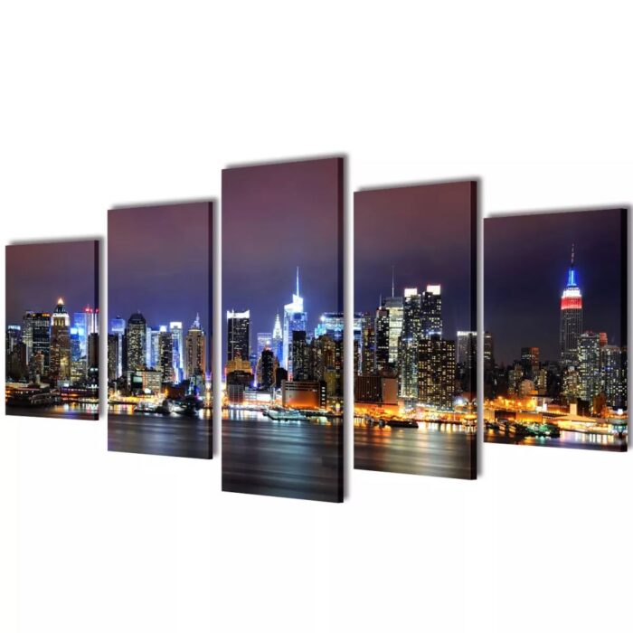 VXL8718475902997_a_en_hd_1.jpg Set de toiles murales imprimées Horizon de New York coloré 200 x 100cm – Image 1