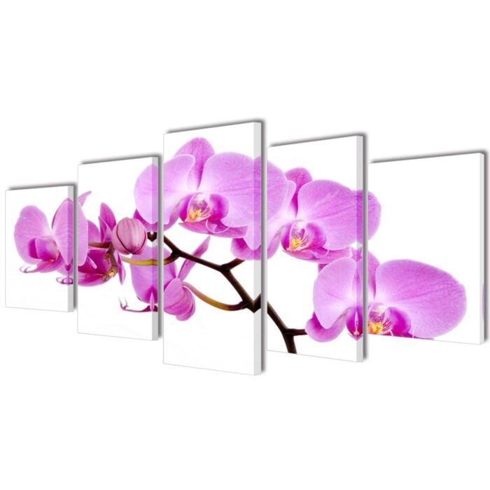 VXL8718475903185_a_en_hd_1.jpg Set de toiles murales imprimées Orchidée 100 x 50 cm – Image 1