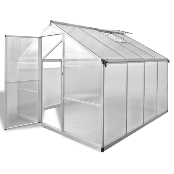 Serre renforcée en aluminium avec cadre de base 6,05 m² – Image 1