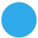 Couverture de piscine ronde 488 cm PE Bleu – Image 2