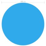Couverture de piscine ronde 488 cm PE Bleu – Image 3