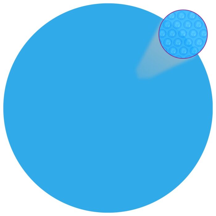Couverture de piscine ronde 549 cm PE Bleu – Image 1
